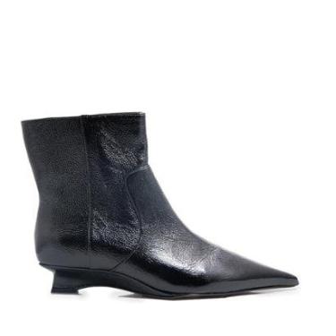 Imagem de Bota Luiza Barcelos Couro Preta-Feminino