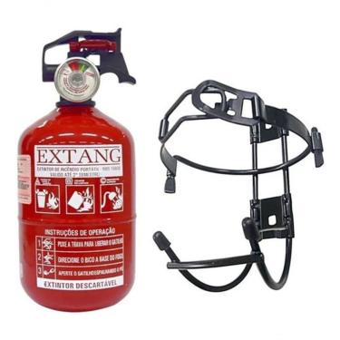 Imagem de Extintor Abc Automotivo 1kg Gordinho/bujão + Suporte