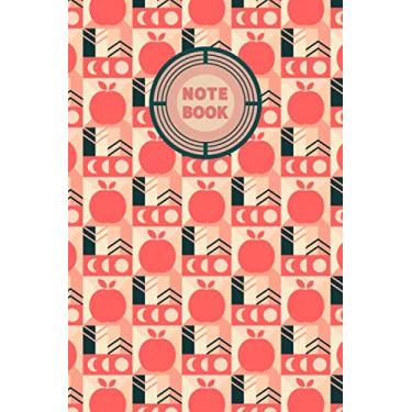 Imagem de Notebook: Young Kid Writing Paper Notebook, Bullet Journal, Travel Journal, Practice Sheets Blank, Lettering For Kids, Ideas Record, Notebook For Writing. 6x9 Inch, 120 Pages. Apple and moon.
