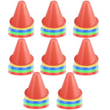 Imagem de OUKENS Cones de marcador de treinamento, 10 peças mini cones esportivos de 7,6 cm para treinamento de futebol, equipamento esportivo, barreiras de patinação, acessório de suporte de marcador de