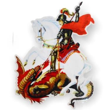 Imagem de Adesivo São jorge Tradicional 10x8 cm - Lua Mística - 100% Original - 