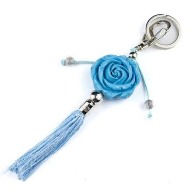 Imagem de Chaveiro Rosa Azul Iemanjá 16 cm em Resina - Lua Mística - 100% Origin