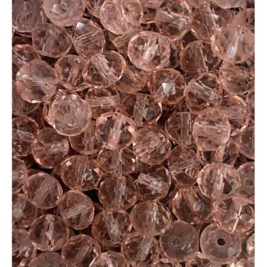 Imagem de Kit 200 Cristais Miçangas Rosa 6 mm Umbanda Guia - Lua Mística - 100% 