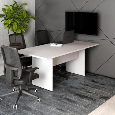 Imagem de Mesa de Reunião Escritório 180cm x 80cm Pés Painel F5 Office - F5 Offi
