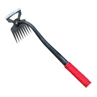 Imagem de Ioensy Ferramenta de ervas daninhas de jardim de ervas daninhas de ervas daninhas portáteis enxadas de jardim de mão robusta de ervas daninhas manuais de, 8 Dentes