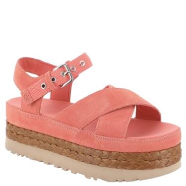Imagem de UGG Sandália feminina Aubrey no tornozelo, Coral vibrante, 9.5