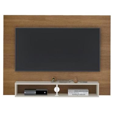 Imagem de Painel Suspenso Para TV 50 Pol 120 cm Cinamomo Off White ARLY - Milani