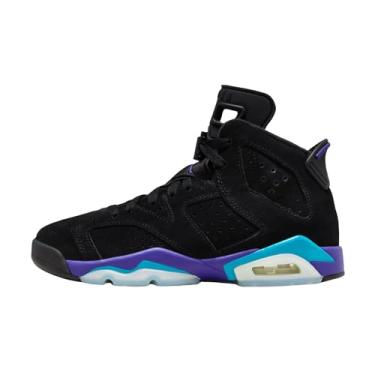 Imagem de Nike Jordan 6 Retro (Ps) Tênis masculino, Preto/Aquatone/Bright Concord, 21