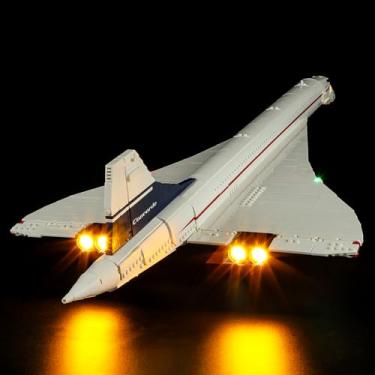 Imagem de GEAMENT Kit de luz LED compatível com Lego Concorde - conjunto de iluminação para ícones 10318