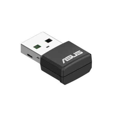 Imagem de ASUS Adaptador AX1800 Dual Band WiFi 6 USB, WiFi 6, 802.11ax, segurança de rede WPA3, banda de frequência de 5 GHz, tamanho compacto (USB-AX55 Nano)