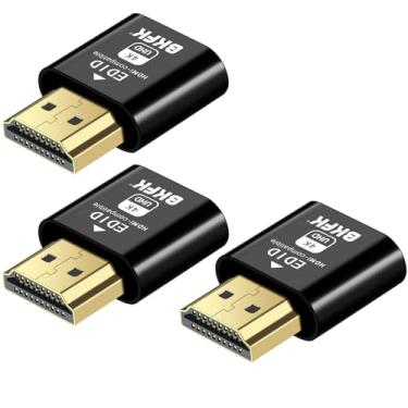 Imagem de BKFK 4K HDMI Dummy Plug - Virtual Monitor Display Emulator, Headless Display Adapter Supports up to 3840x2160@60Hz, 1080@120Hz DVI EDID Emulator (3pack)