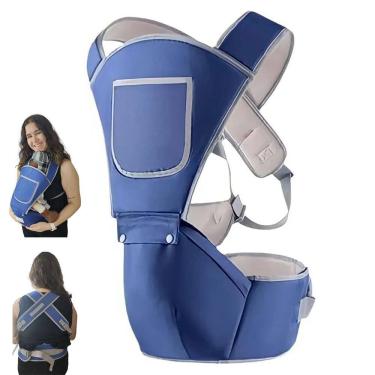 Imagem de Canguru Carregador Bebe Criança Passeio Viagem Bolso Alça Ajustavel Acolchoada Ergonomica Resistente Praticidade Suporte Segurança