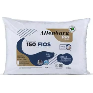 Imagem de Travesseiro 100% Algodão Percal 150 Fios 50cm x 70cm Coleção 100 Anos - Altenburg