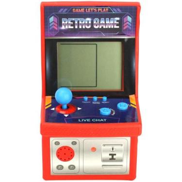 Imagem de Jogo Mini Fliperama Retrô Portátil Vermelho - BBR Toys