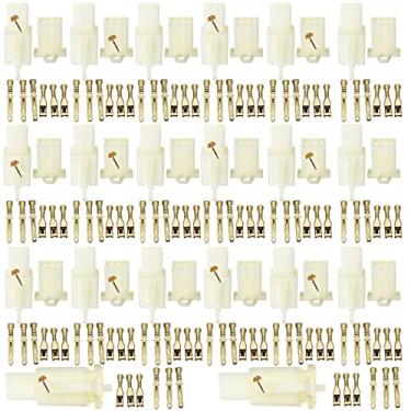 Imagem de Lsgoodcare 2,8 mm 3 pinos Way Conector de fio elétrico automotivo macho fêmea cabo terminal kits para motocicleta carro pacote com 20