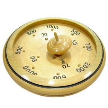 Imagem de Jogo Roleta De Pião Em Madeira - Com Esferas De Metal