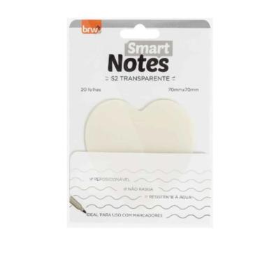 Imagem de Bloco Adesivo Smart Notes S2 Transparente 70x70mm Brw Transparente