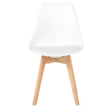 Imagem de Cadeira Eames Leda Estofada Movescan Branca