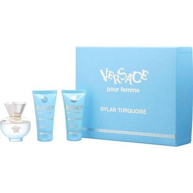 Imagem de Perfume Feminino Gianni Versace Dylan Turquoise Edt Spray 50 Ml & Gel De Banho