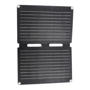 Imagem de Painel Solar Dobrável Portátil de 20W, Revestimento ETFE 12V 20W 2 Fold ETFE ETFE Portátil Fast Charging Photovoltaico para Acampamento de Câmera do Telefone, Carregador de