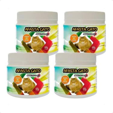 Imagem de 4 Produto Para Afastar Gato Gambá Espantador De Gato Citromax - 300g