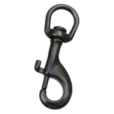 Imagem de simhoa Gancho de pressão com olhal giratório, gatilho de ponta única, clipe de pressão para mergulho, fivela multiuso para bandeira de varal, 80mm