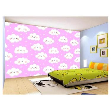 Imagem de Papel De Parede 3D Infantil Nuvens Babê Baby 3,5M s314 - Você Decora