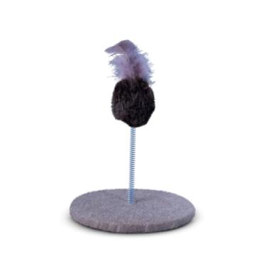 Imagem de Brinquedo Gato Mola Maluca Chocalho Brinquedo Para Gatos Exclusivo Tipo Arranhador Gato (Cappuccino)