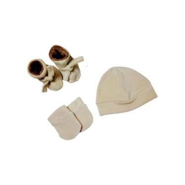 Imagem de Conjunto, touca, pantufa, e luva - Atelier Angela Setti , M