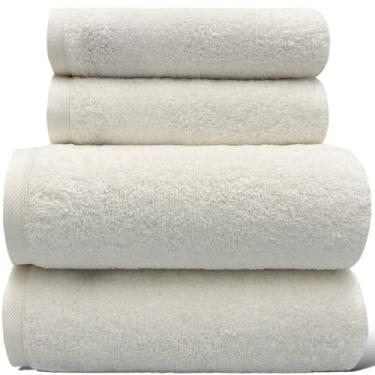 Imagem de Jogo de Toalha Algodão Branca 04 Peças Banhão/Gigante (BRANCO)
