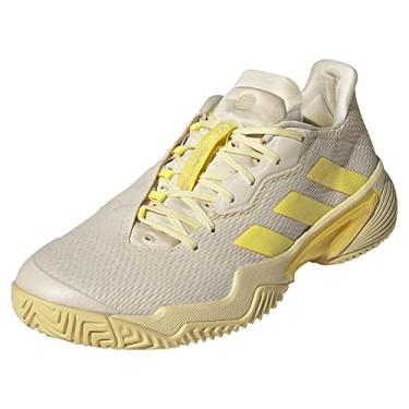 Imagem de adidas Tênis Barricade Clay masculino, Matiz Ecru/Feixe Amarelo/Quase Amarelo, 11.5