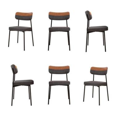 Imagem de Kit com 6 Cadeiras para Sala de Jantar Mona Yescasa