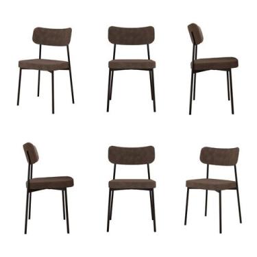 Imagem de Kit com 6 Cadeiras para Sala de Jantar Mona Yescasa