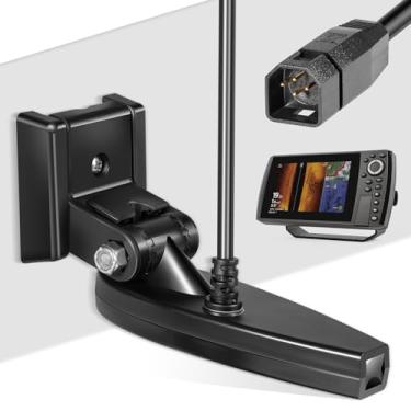 Imagem de Upgrade 710295-1 XNT 9 HW MDI 75 T Transdutor de popa serve para Humminbird Helix 7/8 (MEGA Down Imaging) Chirp de espectro duplo com transdutor de montagem de popa de temperatura, preto