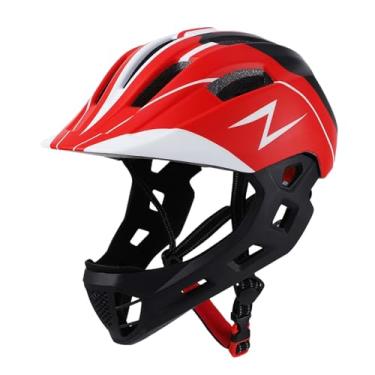 Imagem de Aymzbd Capacete de Bicicleta para Crianças Capacete de Ciclismo de Estrada Resistência Ao Impacto Elegante 50cm-55cm Capacete de Bicicleta Infantil para Cicl, Vermelho