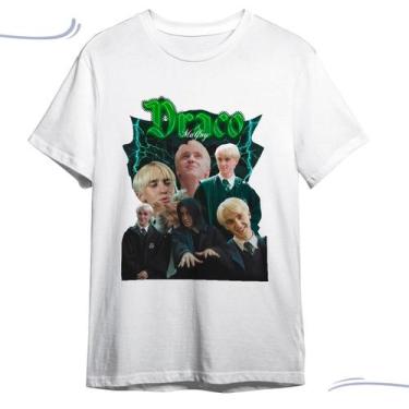 Imagem de Camiseta Basica Harry Potter Draco Malfoy Estampada - ABS, Branco, P