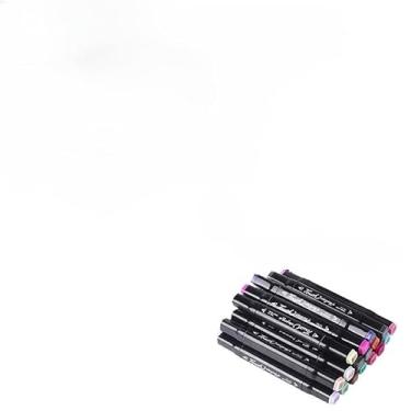 Imagem de 12/24/36/48/60/80/100/120 Cores Caneta Marcadora canetinhas coloridas Kit Com Ponta Dupla/marcador touch/caneta marker(Caneta -12PC+Livro Rosa)
