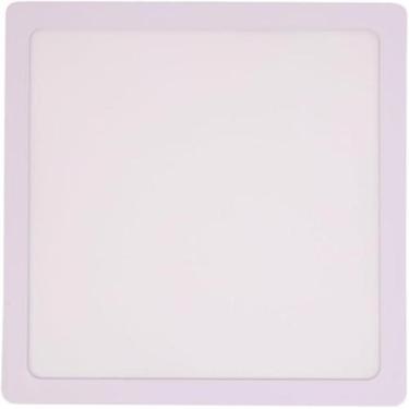 Imagem de Plafon Quadrado Sobrepor ABS Branco Bivolt Foxlux, 18W