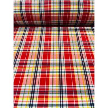 Imagem de Tricoline Misto Xadrez 1m x 1,5m / 70% poliéster 30% algodão - Impacto