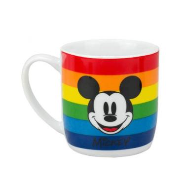 Imagem de Caneca Porcelana Mickey Arco-Íris 300ml Disney LGBTQIA+ - Taimes