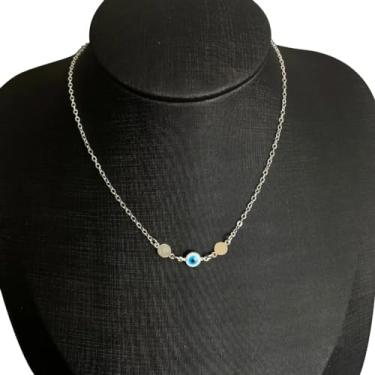 Imagem de Corrente Feminina de Prata 925 Olho Grego