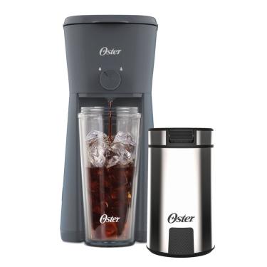 Imagem de Kit Café Gelado - Cafeteira Iced Coffee E Moedor De Café Oster 220V