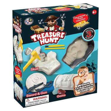 Imagem de Kit Escavação Aventuras Tesouro Treasure Hunt Piratas BR2135 - Multikids
