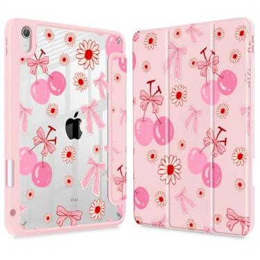 Imagem de Lepeoac Capa para iPad de 11 polegadas A16 2025 geração 11ª / iPad 11 polegadas 2022 10ª geração, porta-lápis embutido com capa à prova de choque, capa traseira transparente transparente, despertar