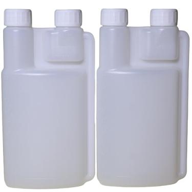 Imagem de Pacote com 2 frascos de shot padrão com garrafa de medição de 473 ml e frasco de 28 g embutido | Frasco de plástico com copos de shot embutidos e suporte de copo para bebidas alcoólicas, viagens ao ar