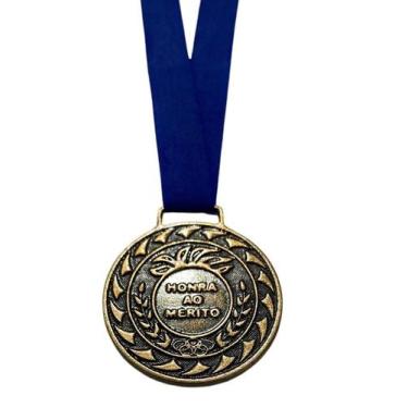 Imagem de Medalha Honra Mérito Ouro Prata Bronze 3,6cm Brinde Pequena - CRESPAR,