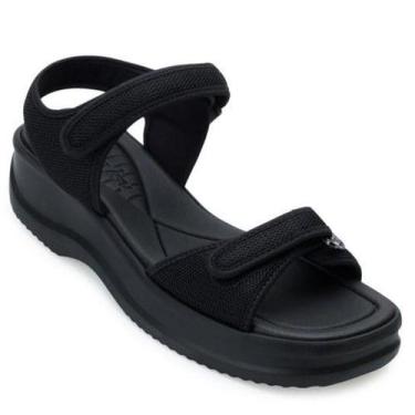 Imagem de Sandália Papete Feminina Azaleia Vera tiras autocolantes Ortopédica Co