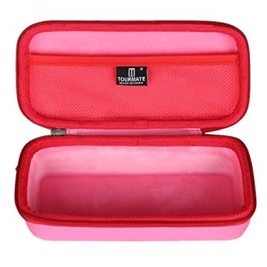 Imagem de Tourmate Estojo de armazenamento magnético de blocos de azulejos para Magformers Conjunto básico/PicassoTiles/Magna Blocos de construção magnéticos 25 30 50 70 90 100 peças, apenas capa (rosa e