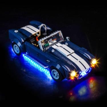 Imagem de BrickBling Luz compatível com Lego Technic Chevrolet Corvette Stingray Blue 42217 (apenas luzes, excluindo modelo) (versão RC Light)