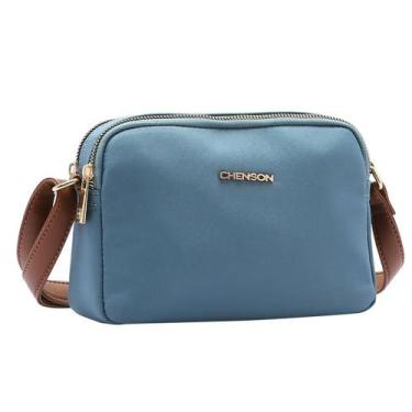 Imagem de Bolsa Chenson Feminina Microfibra Transversal 3484133, Azul